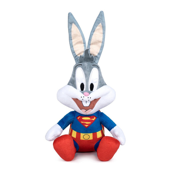 בובת פרווה באגס באני סופרמן 27 ס"מ | Bugs Bunny Superman Looney Tunes 100th Warner Bros Anniversary Plush | בובות פרווה | פלאנט איקס | Planet X