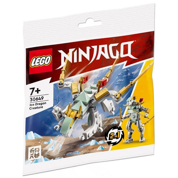 לגו 30649 דרקון קרח נינג'גו | LEGO 30649 Ice Dragon Creature Ninjago | הרכבות | פלאנט איקס | Planet X