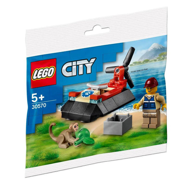 לגו סיטי 30570 רחפת הצלת חיות בר | LEGO City 30570 Wildlife Rescue Hovercraft | הרכבות | פלאנט איקס | Planet X