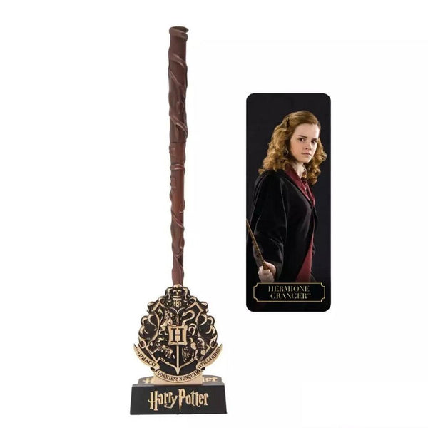 שרביט עט הרמיוני גריינג'ר 25 ס"מ עם מעמד וסימניה | Hermione Granger Wand Pen with Stand And Lenticular Bookmark | Pens & Pencils | פלאנט איקס | Planet X
