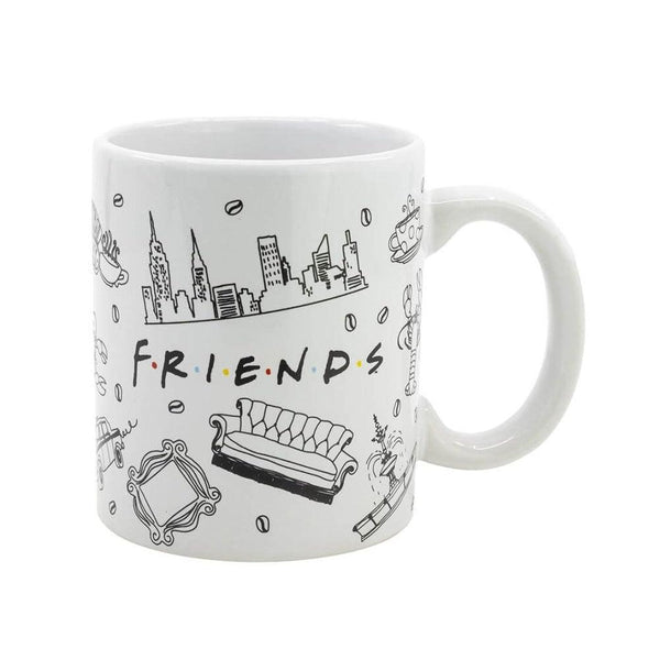 ספל חברים סמלים 325 מ"ל | Friends Logos Ceramic Mug | ספלים וכוסות | פלאנט איקס | Planet X