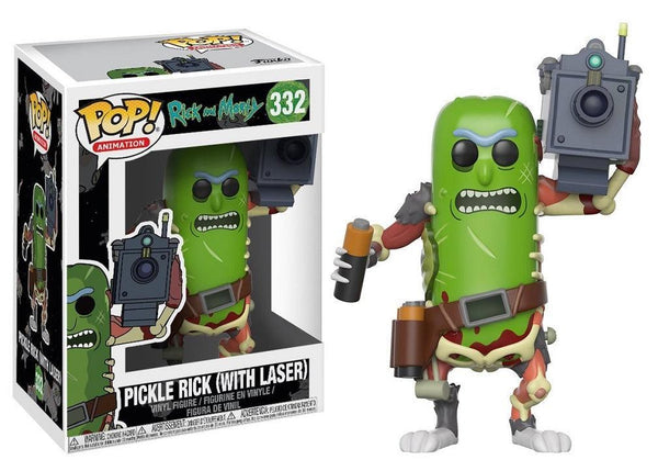 בובת פופ פיקל ריק | Funko Pop Pickle Rick With Laser 332 | בובת פופ | פלאנט איקס | Planet X