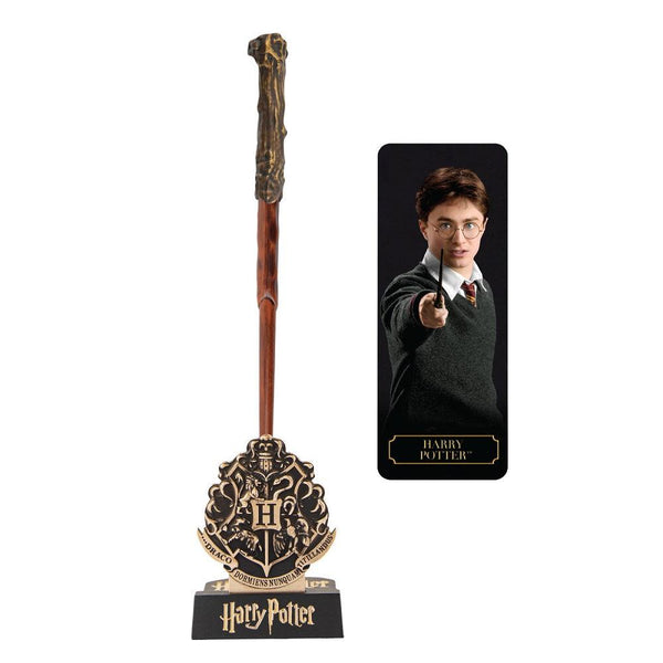 שרביט עט הארי פוטר 25 ס"מ עם מעמד וסימניה | Harry Potter Wand Pen with Stand And Lenticular Bookmark | Pens & Pencils | פלאנט איקס | Planet X