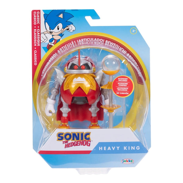 בובת הבי קינג סוניק הקיפוד 4 אינץ' כולל אביזר | Heavy King Sonic The Hedgehog