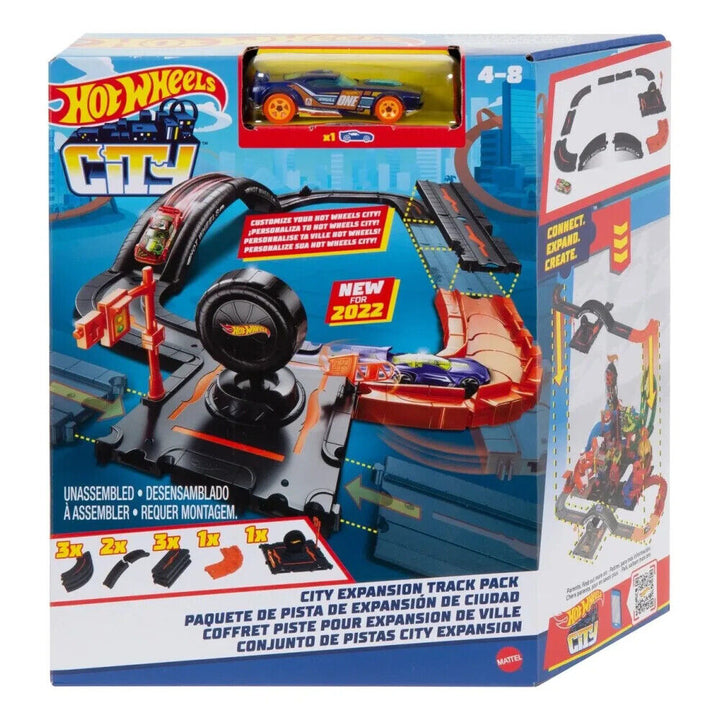 הוט ווילס חבילת הרחבה להרכבת מסלול | Hot Wheels City Expansion Track Pack Set | מסלולים | פלאנט איקס | Planet X