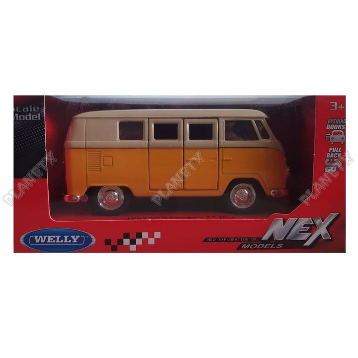 פולקסווגן טרנספורטר T1 1963 | Volkswagen T1 Bus 1963 1:36 Scale Model Welly | רכבים | פלאנט איקס | Planet X