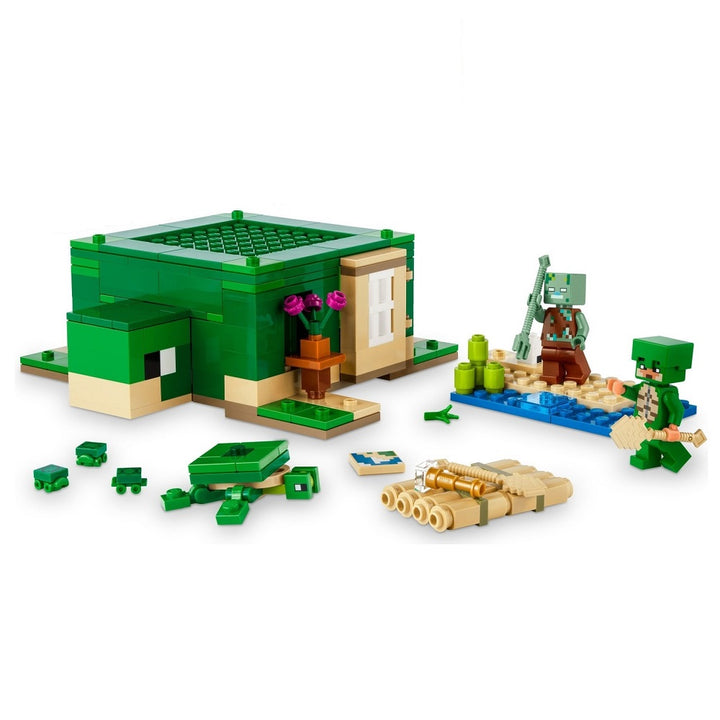 לגו 21254 בית חוף הצב מיינקראפט | LEGO 21254 The Turtle Beach House Minecraft