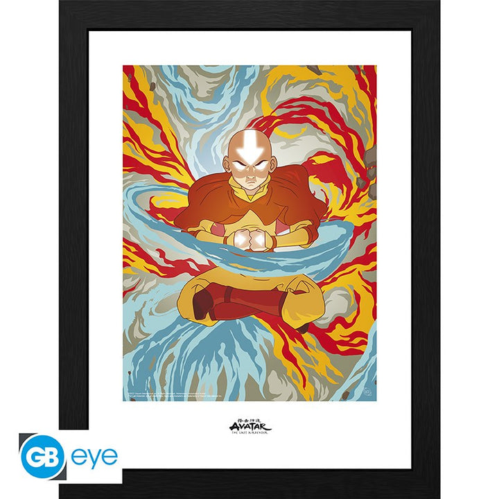 תמונה ממוסגרת אווטאר אנג במצב אווטאר | Avatar Framed print Aang Avatar ...