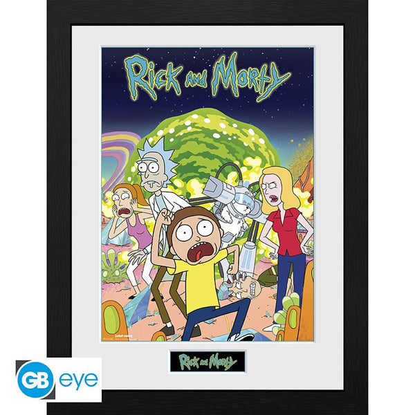 תמונה ממוסגרת הרפתקאות ריק ומורטי | Rick and Morty Framed print