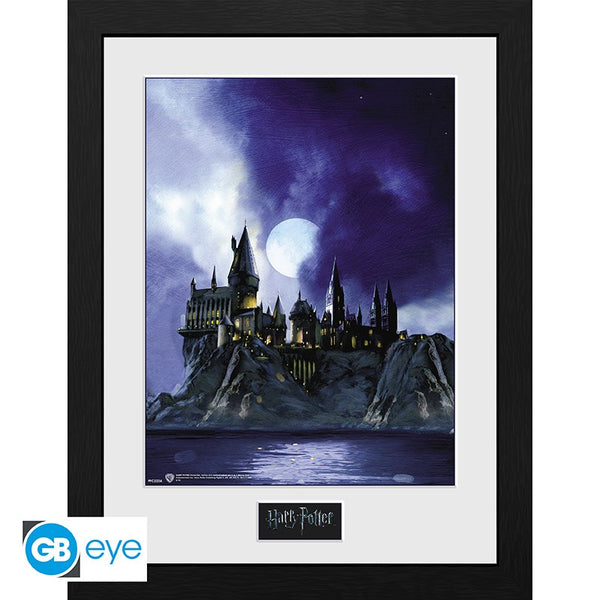 תמונה ממוסגרת הוגוורטס (מצוייר) הארי פוטר | Harry Potter Framed print Hogwarts Painted