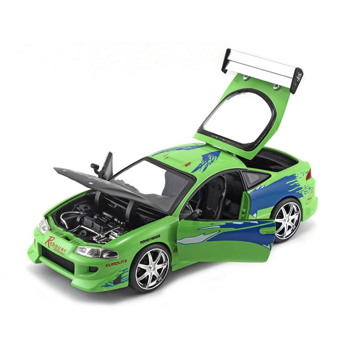 מיצובישי אקליפס מהיר ועצבני 1:24 | Fast And Furious Brian's Mitsubishi Eclipse 1:24 | רכבים | פלאנט איקס | Planet X