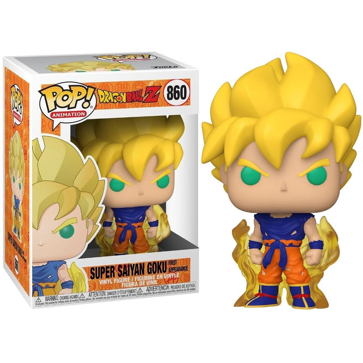 בובת פופ סופר סאייה גוקו | Funko Pop Super Saiyan Goku First Appearance 860 | בובת פופ | פלאנט איקס | Planet X
