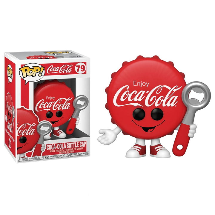 בובת פופ פקק קוקה קולה עם פותחן | Funko Pop Coca-Cola Bottle Cap 79 | בובת פופ | פלאנט איקס | Planet X