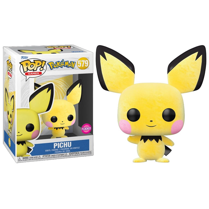 בובת פופ פיצ'ו פרוותי | Funko Pop Pichu 579 Flocked | בובת פופ | פלאנט איקס | Planet X