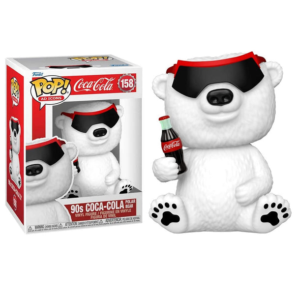 בובת פופ דוב קוקה קולה שנות התשעים | Funko Pop 90s Coca-Cola Polar Bear 158 | בובת פופ | פלאנט איקס | Planet X