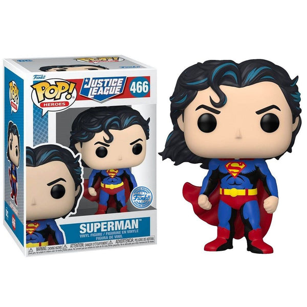 בובת פופ סופרמן קומיקס ליגת הצדק מהדורה מיוחדת | Funko Pop Superman Justice League Comics Special Edition 466 | בובת פופ | פלאנט איקס | Planet X