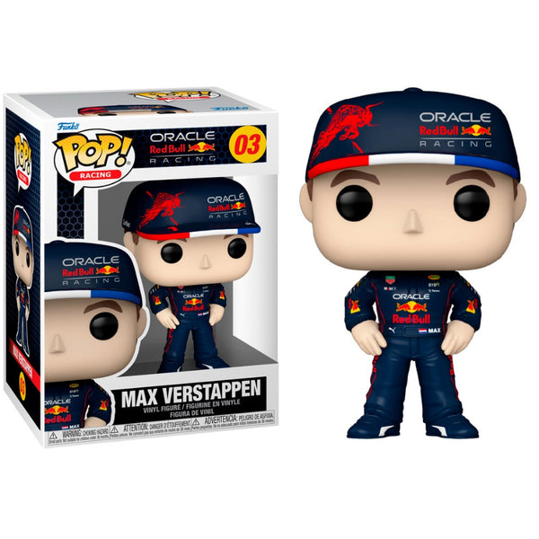 בובת פופ מקס ורסטאפן רד בול פורמולה 1 | Funko Pop! Max Verstappen Formula 1 Oracle Red Bull Racing