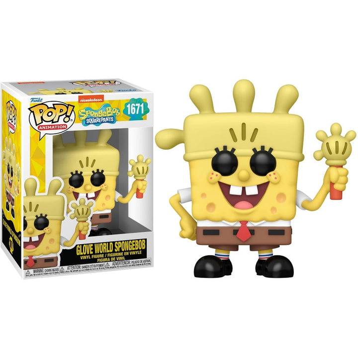 בובת פופ בובספוג מכנס מרובע עולם הכפפה | Funko Pop Spongebob Squarepants Glove World 1671