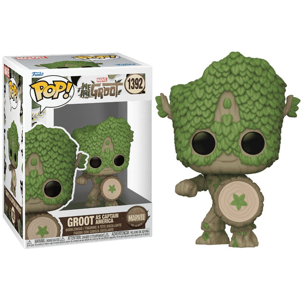 בובת פופ גרוט בתחפושת קפטן אמריקה | Funko Pop Groot As Captain America We Are Groot 1392