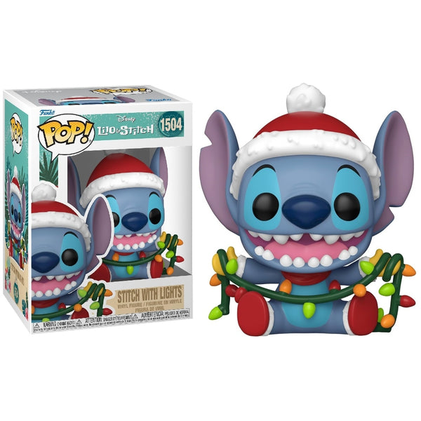 בובת פופ סטיץ' עם אורות כריסמס לילו וסטיץ' | Funko Pop! Stitch With Lights Lilo & Stitch 1504