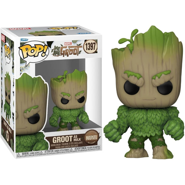 בובת פופ גרוט בתחפושת הענק הירוק | Funko Pop Groot As Hulk We Are Groot 1397