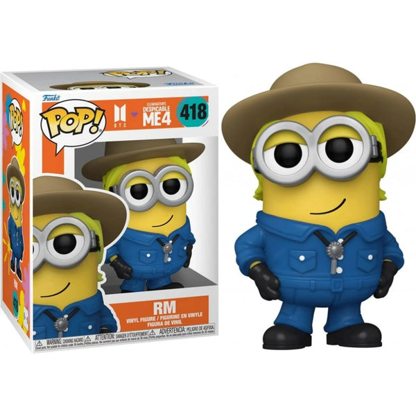 בובת פופ RM מיניונים X BTS | Funko Pop! Minions Despicable Me 4 X BTS RM 418