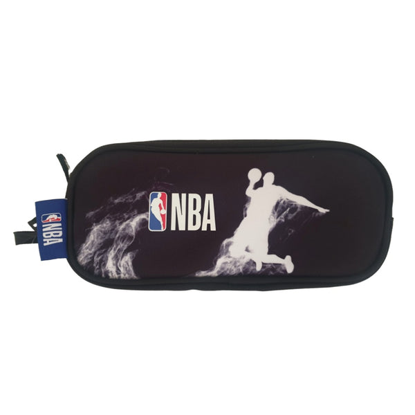 קלמר 2 תאים אן בי איי שחור | Kal-Gav NBA Black Pencil Case