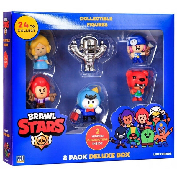 דמויות בראול סטארס מארז שמיניה דלוקס | Brawl Stars Collectible Figures 8 Pack Deluxe Box