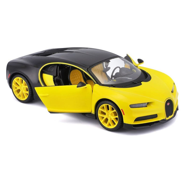 בוגאטי שירון צהוב\שחור 1:24 מהדורה מיוחדת | Bugatti Chiron Black And Yellow Maisto Special Edition 1:24 | רכבים | פלאנט איקס | Planet X