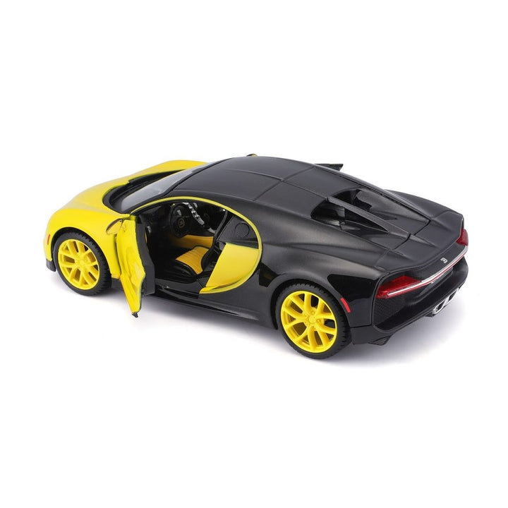 בוגאטי שירון צהוב\שחור 1:24 מהדורה מיוחדת | Bugatti Chiron Black And Yellow Maisto Special Edition 1:24 | רכבים | פלאנט איקס | Planet X