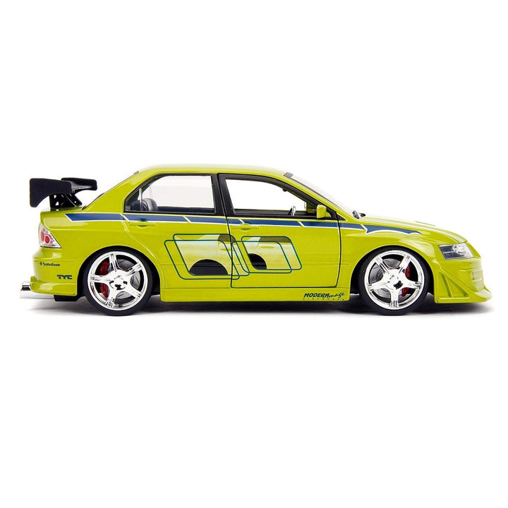 מיצובישי לנסר איבולושן מהיר ועצבני 1:24 | Fast And Furious Brian's Mitsubishi Lancer Evolution VII 1:24 | רכבים | פלאנט איקס | Planet X