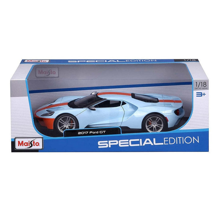 פורד GT 2017 1:18 מהדורה מיוחדת | Ford GT 2017 Blue And Orange 1:18 Maisto Special Edition | רכבים | פלאנט איקס | Planet X