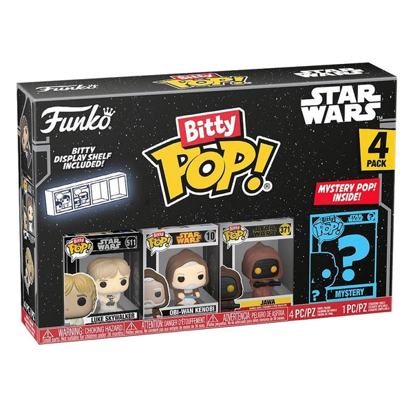 פאנקו ביטי פופ! מלחמת הכוכבים סדרה 1 | Funko Bitty POP! Star Wars 4 Pack Series 1 | בובת פופ | פלאנט איקס | Planet X