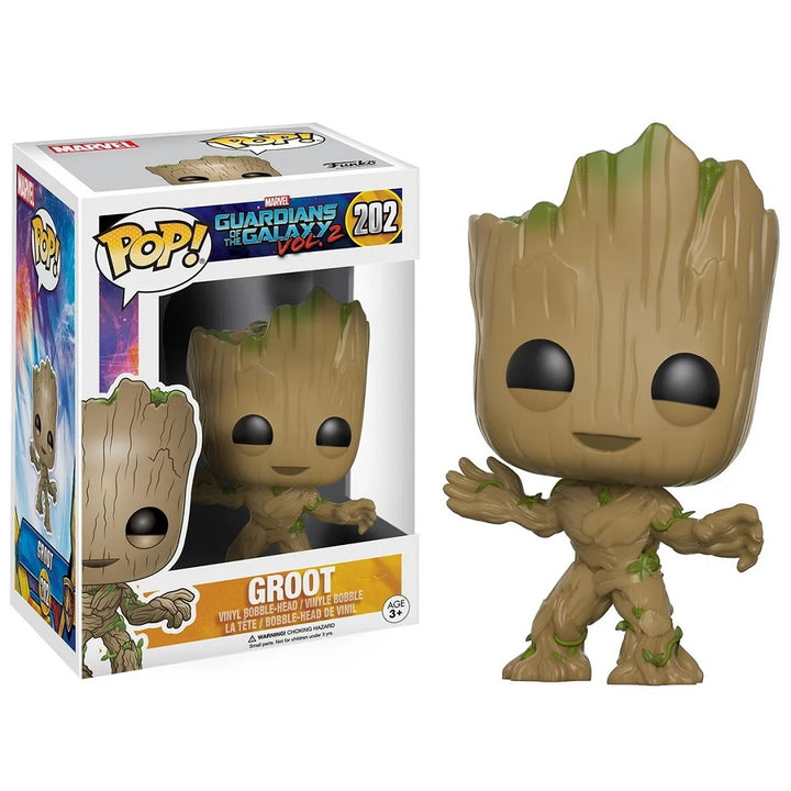 בובת פופ גרוט באבל הד | Funko Pop Groot 202 | בובת פופ | פלאנט איקס | Planet X