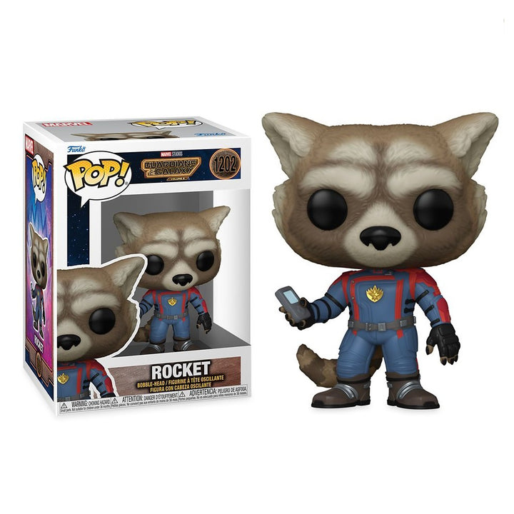 בובת פופ רוקט שומרי הגלקסיה | Funko Pop Guardians Of The Galaxy Volume 3 Rocket 1202 | בובת פופ | פלאנט איקס | Planet X