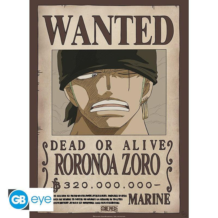 זוג פוסטרים זורו וסנג'י מבוקשים וואן פיס | Wanted Wanted Zoro And Sanji One Piece Poster Set | פוסטרים | פלאנט איקס | Planet X