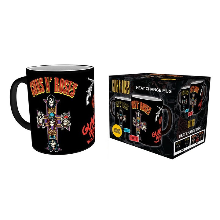 ספל פלא מחליף צבע גאנז אנד רוזס 320 מ"ל | Guns N Roses was here! Heat Change Mug | ספלים וכוסות | פלאנט איקס | Planet X