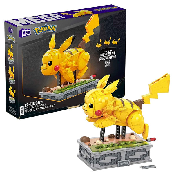 ערכת הרכבה פיקאצ'ו נע עם מנגנון מכני | MEGA Pokémon Motion Pikachu Building Brick Set