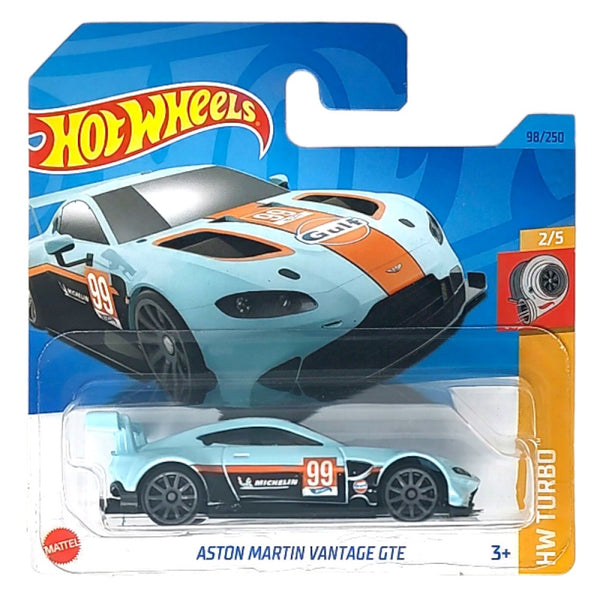מכונית הוט ווילס אסטון מרטין ונטאג' ג'י טי אי | Hot Wheels Aston Martin Vantage GTE Gulf