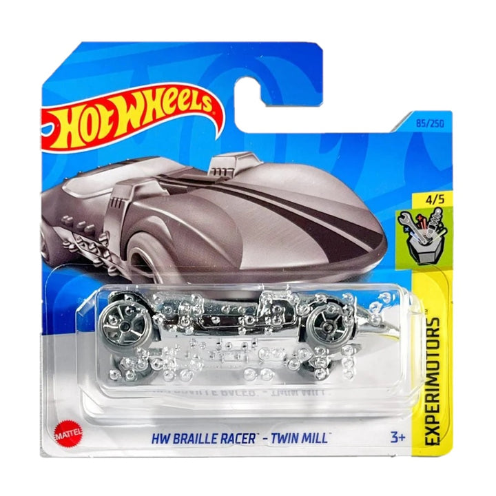 הוט ווילס ברייל רייסר טווין מיל | Hot Wheels Braille Racer Twin Mill (2nd Color) | רכבים | פלאנט איקס | Planet X