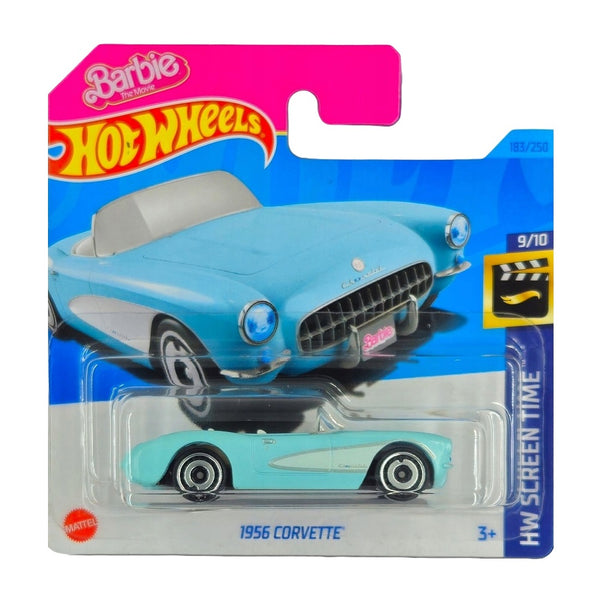 הוט ווילס קורבט ברבי 1956 | Hot Wheels 1956 Corvette (2nd Color) Barbie | רכבים | פלאנט איקס | Planet X