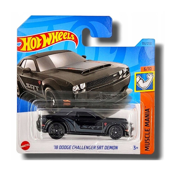 הוט ווילס דודג' צ'אלנג'ר דימון SRT 2018 | Hot Wheels '18 Dodge Challenger SRT Demon (2nd Color) | רכבים | פלאנט איקס | Planet X
