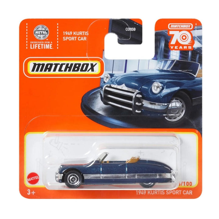 מאצ'בוקס קורטיס ספורט קאר 1949 | Matchbox 1949 Kurtis Sport Car | רכבים | פלאנט איקס | Planet X