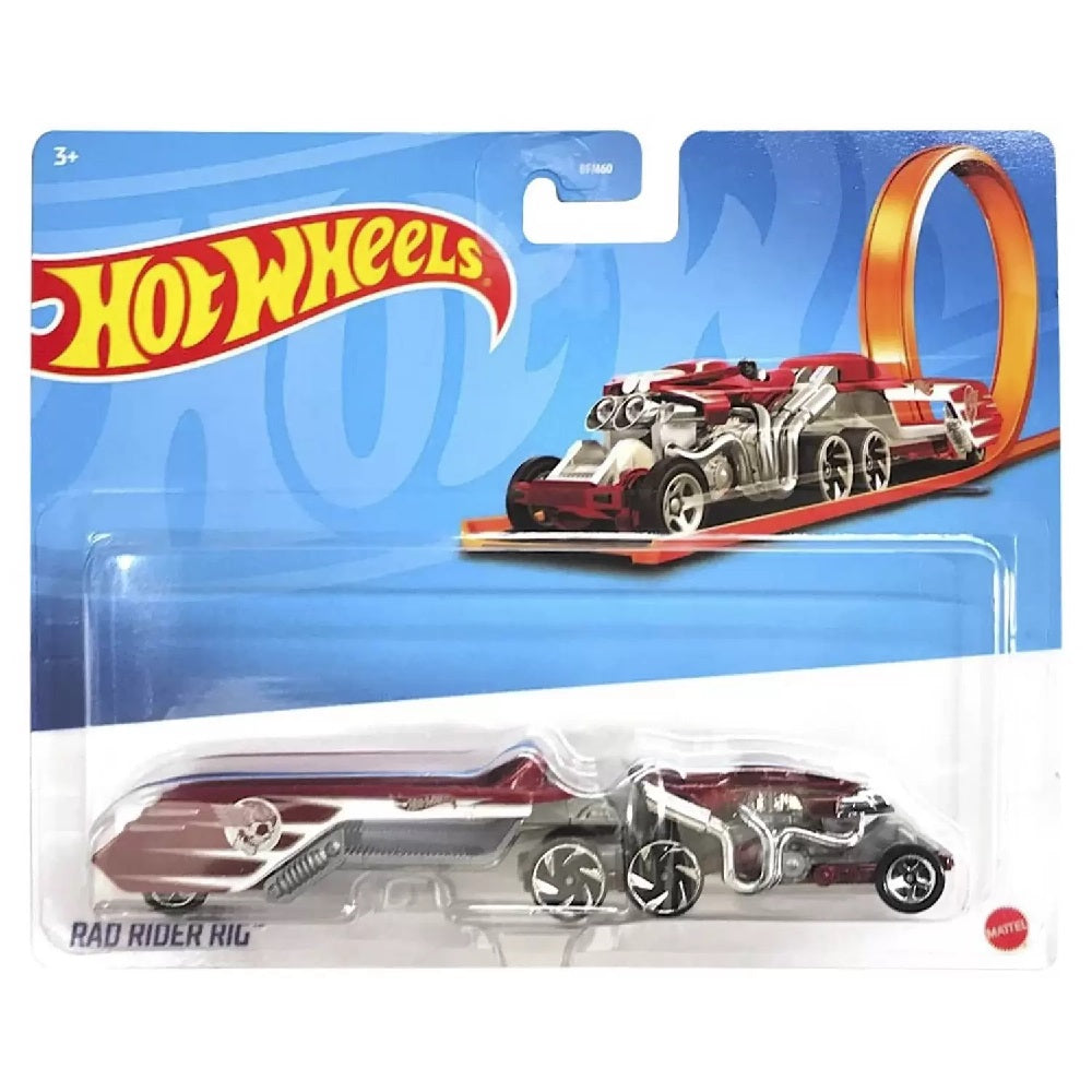 מכונית הוט ווילס רד ריידר ריג עם נגרר | Hot Wheels Rad Rider Rig ...