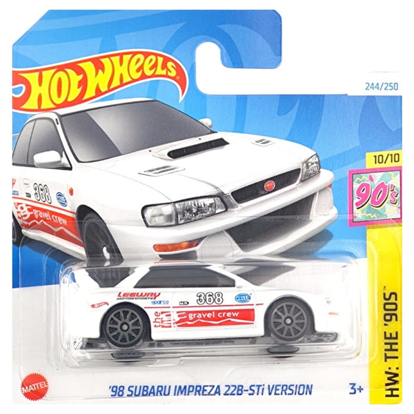 מכונית הוט ווילס סובארו אימפרזה STi 22B 1998 | Hot Wheels '98 Subaru Impreza 22B STi-Version