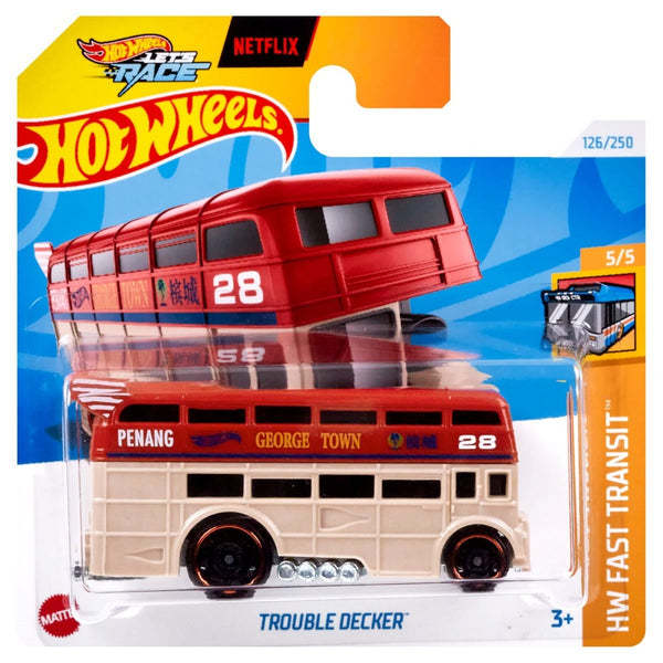 הוט ווילס נטפליקס טראבל דקר | Hot Wheels Netflix Let's Race Trouble Decker