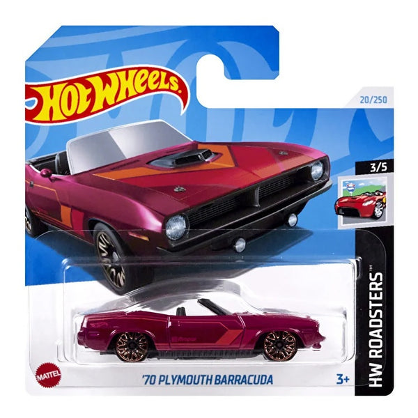 מכונית הוט ווילס פלימות' ברקודה 1970 | Hot Wheels '70 Plymouth Barracuda (3rd Color)