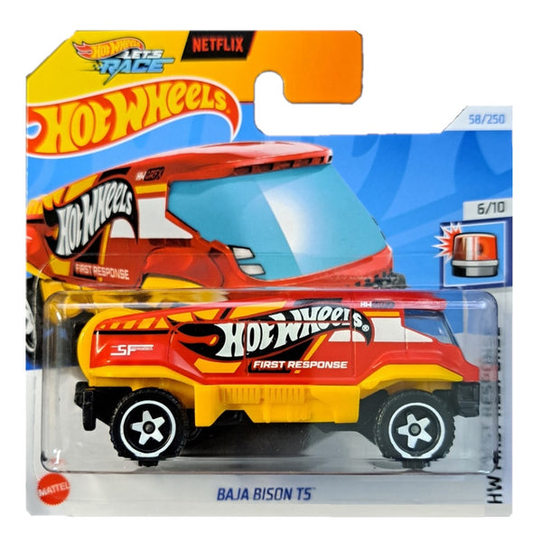 הוט ווילס נטפליקס באחה ביזון T5 | Hot Wheels Netflix Let's Race Baja Bison T5 (2nd Color)