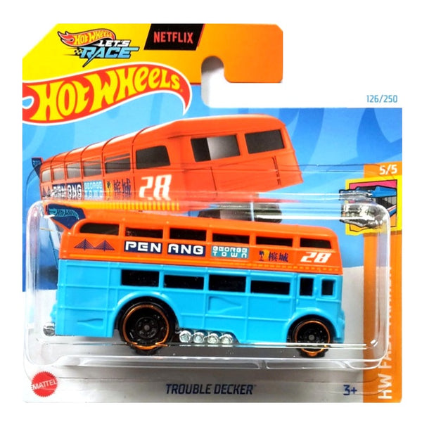 הוט ווילס נטפליקס טראבל דקר | Hot Wheels Netflix Let's Race Trouble Decker (2nd Color)