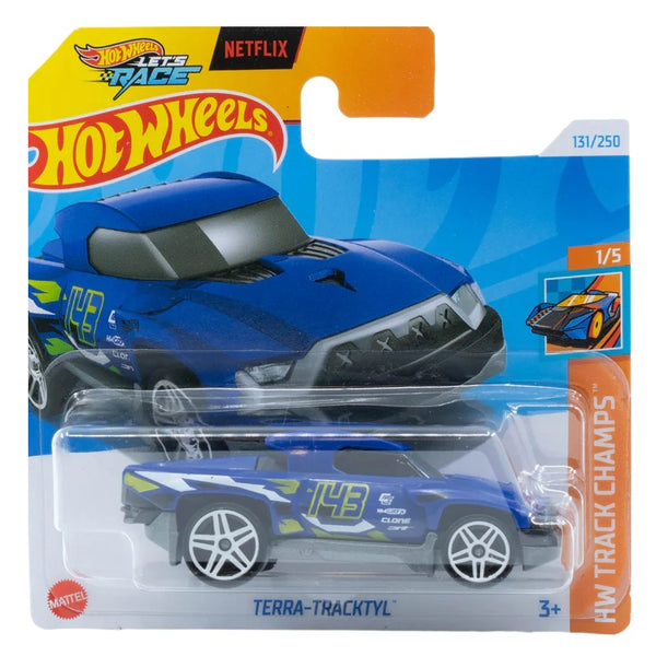 מכונית הוט ווילס טרה-טראקטיל | Hot Wheels Netflix Let's Race Terra-Tracktyl (2nd Color)